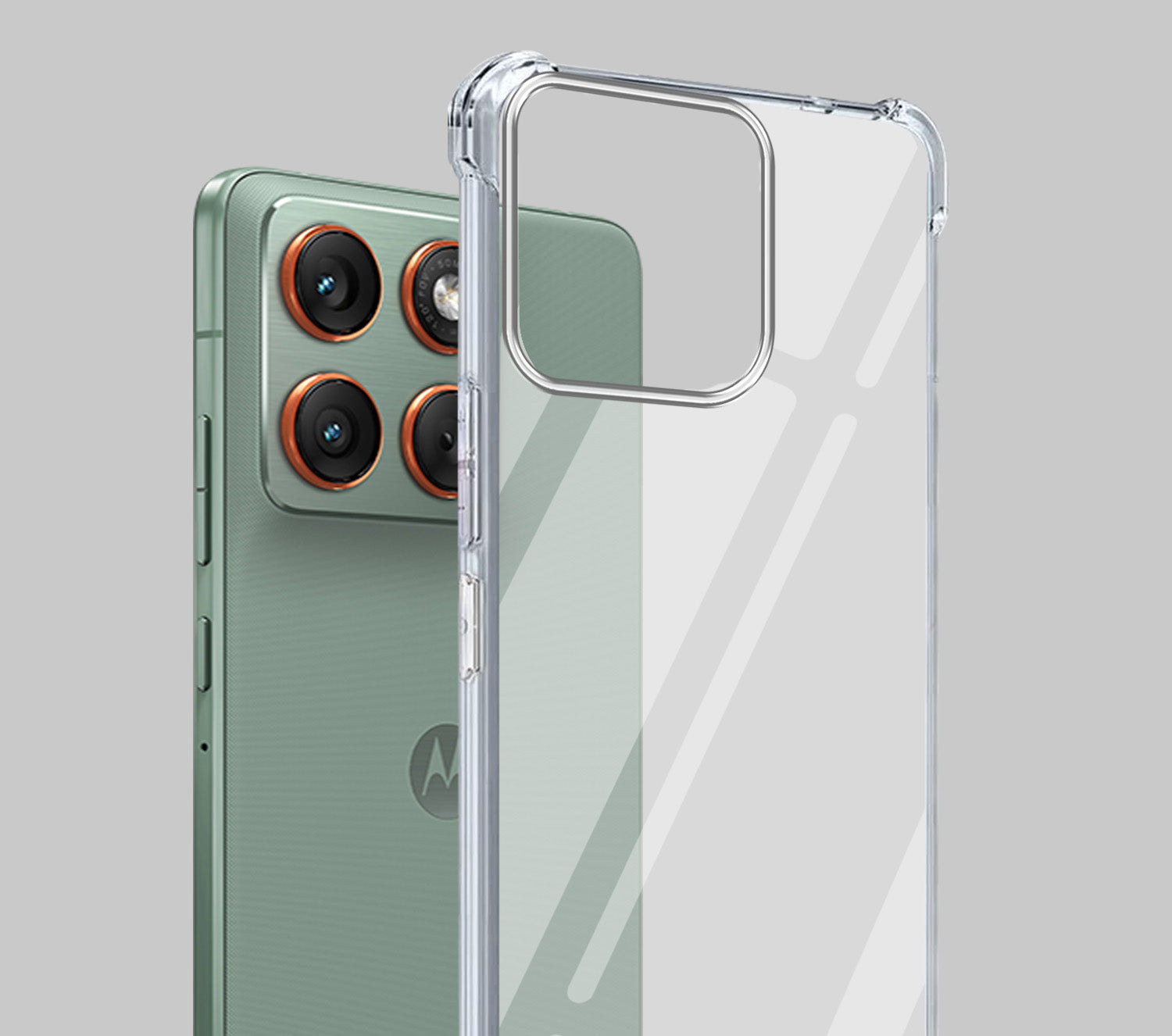 For Motorola Moto Edge 70 Back Cover Shockproof Crystal-Clear (Drop & Camera Protection | Hard Polycarbonate)