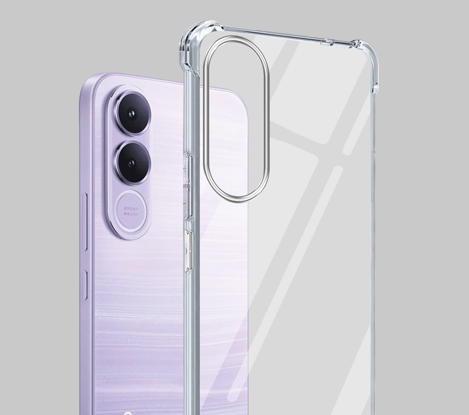 For Vivo V70 FE 5G Back Cover Shockproof Crystal-Clear (Drop & Camera Protection | Hard Polycarbonate)