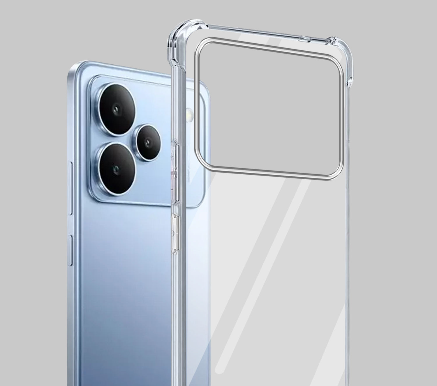 For Realme P4 Shockproof Crystal-Clear Back Cover ( Drop & Camera Protection | Hard Polycarbonate)