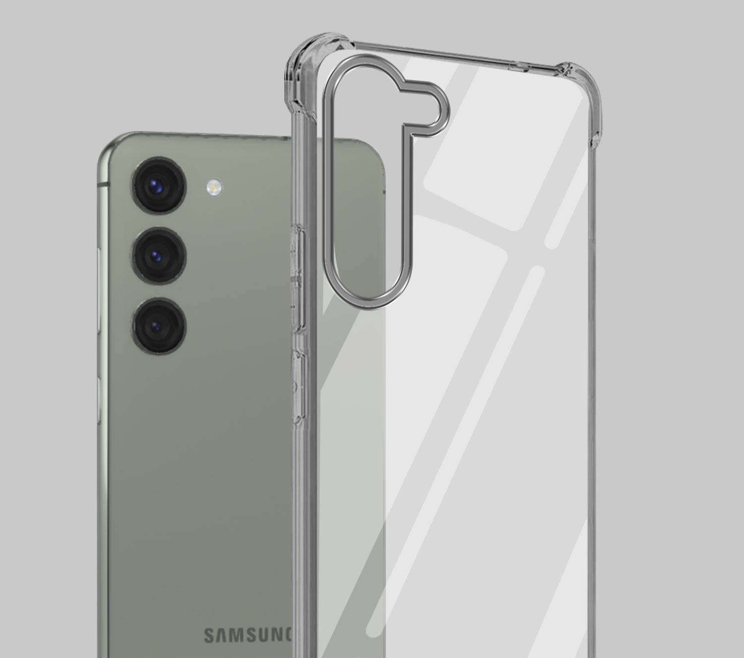 For Samsung Galaxy S23 5G Back Cover (Shockproof Crystal Clear  Case |  Drop & Camera Protection | Hard Polycarbonate)