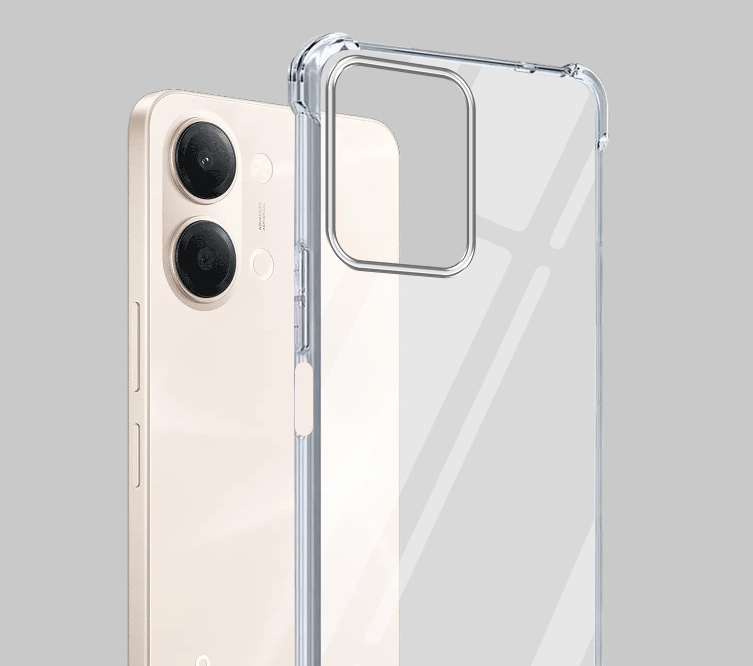 For Vivo Y11 | Vivo Y21 5G Back Cover Shockproof Crystal-Clear (Drop & Camera Protection | Hard Polycarbonate)