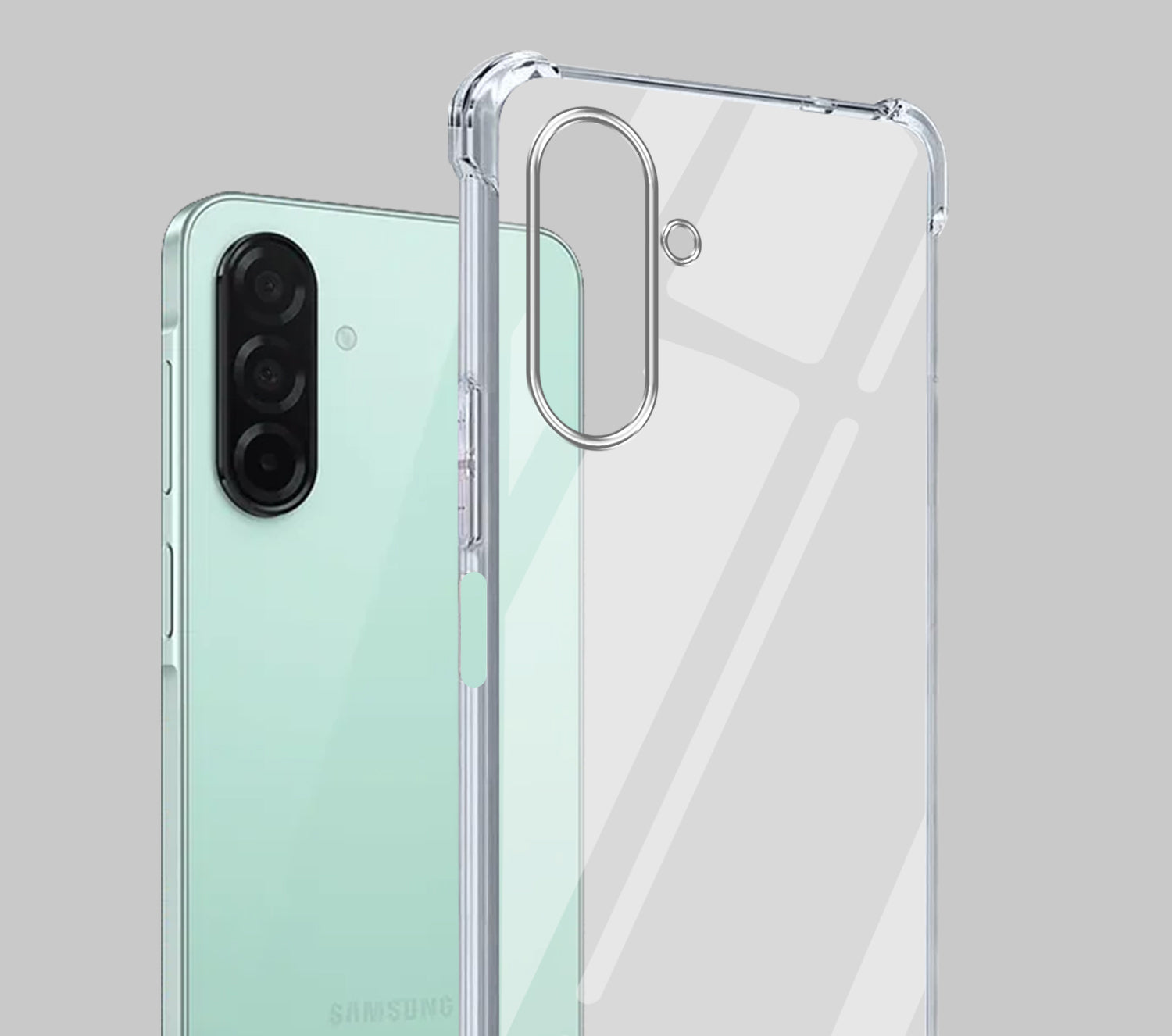 For Samsung Galaxy A26 5G Back Cover Shockproof Crystal-Clear (Drop & Camera Protection | Hard Polycarbonate)