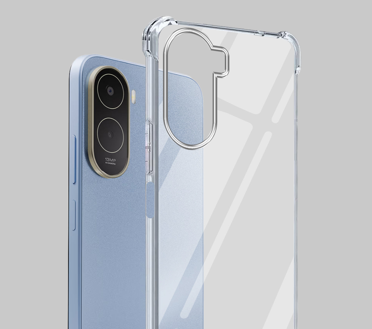 For Poco C81 5G Back Cover Shockproof Crystal-Clear (Drop & Camera Protection | Hard Polycarbonate)