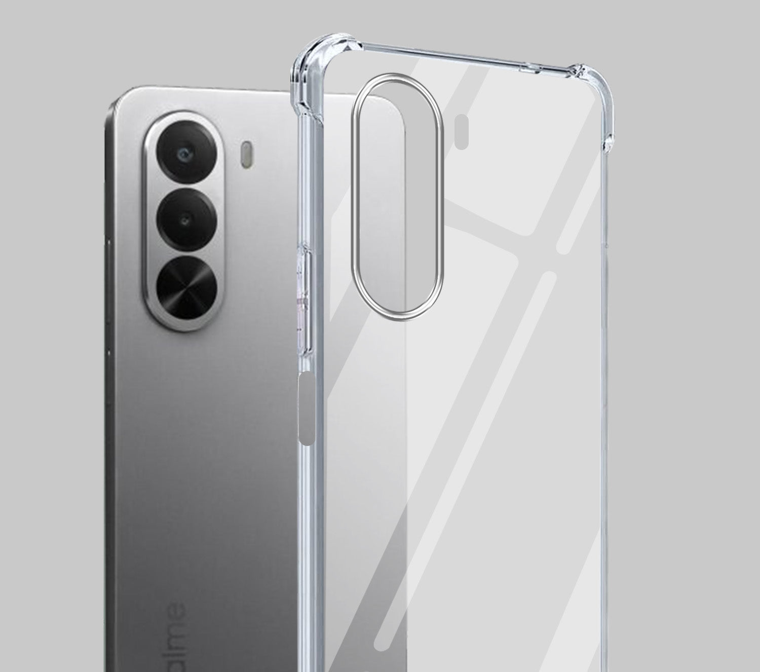 For Realme P4x Back Cover Shockproof Crystal-Clear (Drop & Camera Protection | Hard Polycarbonate)