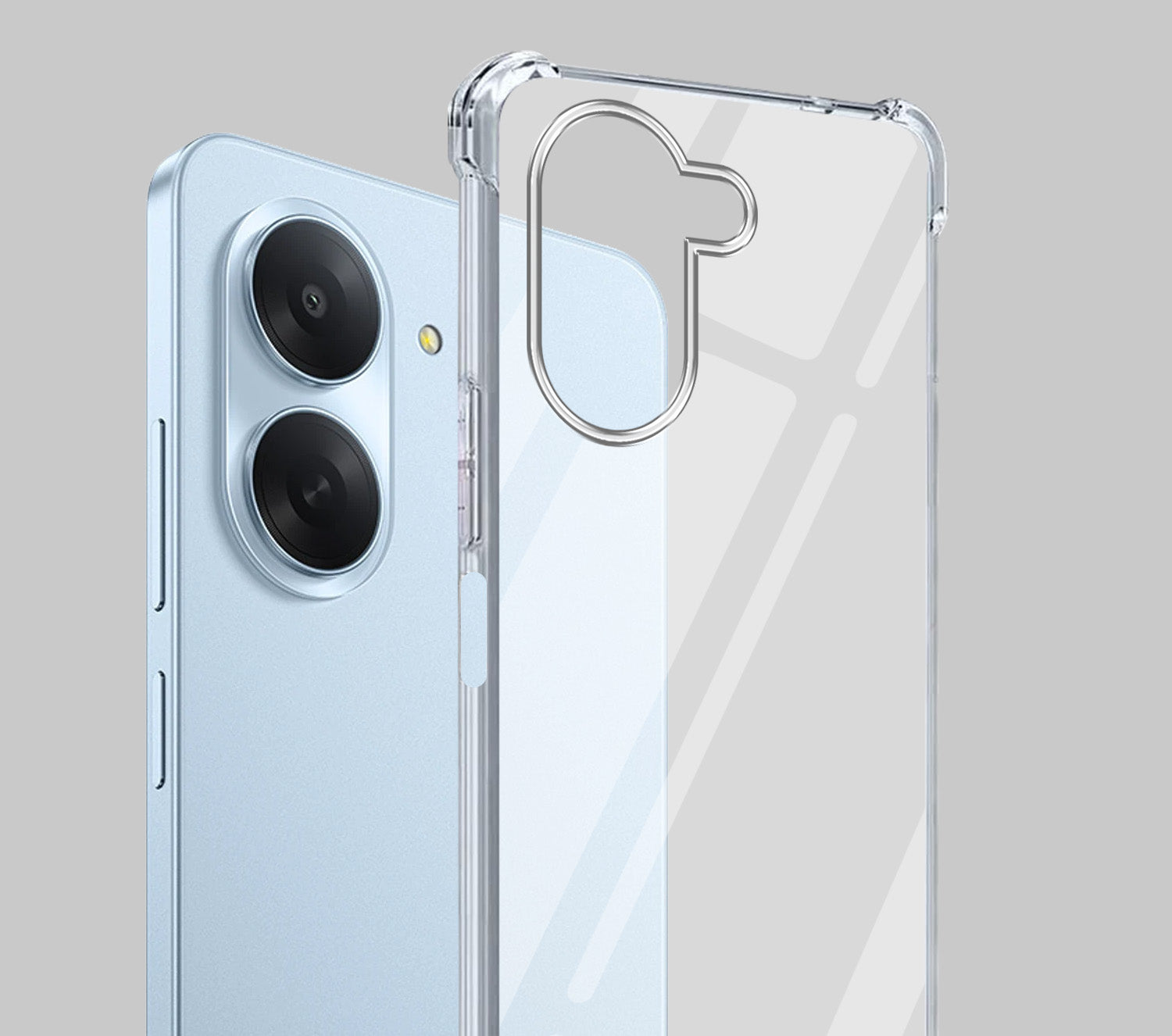 For Poco C81x Back Cover Shockproof Crystal-Clear (Drop & Camera Protection | Hard Polycarbonate)
