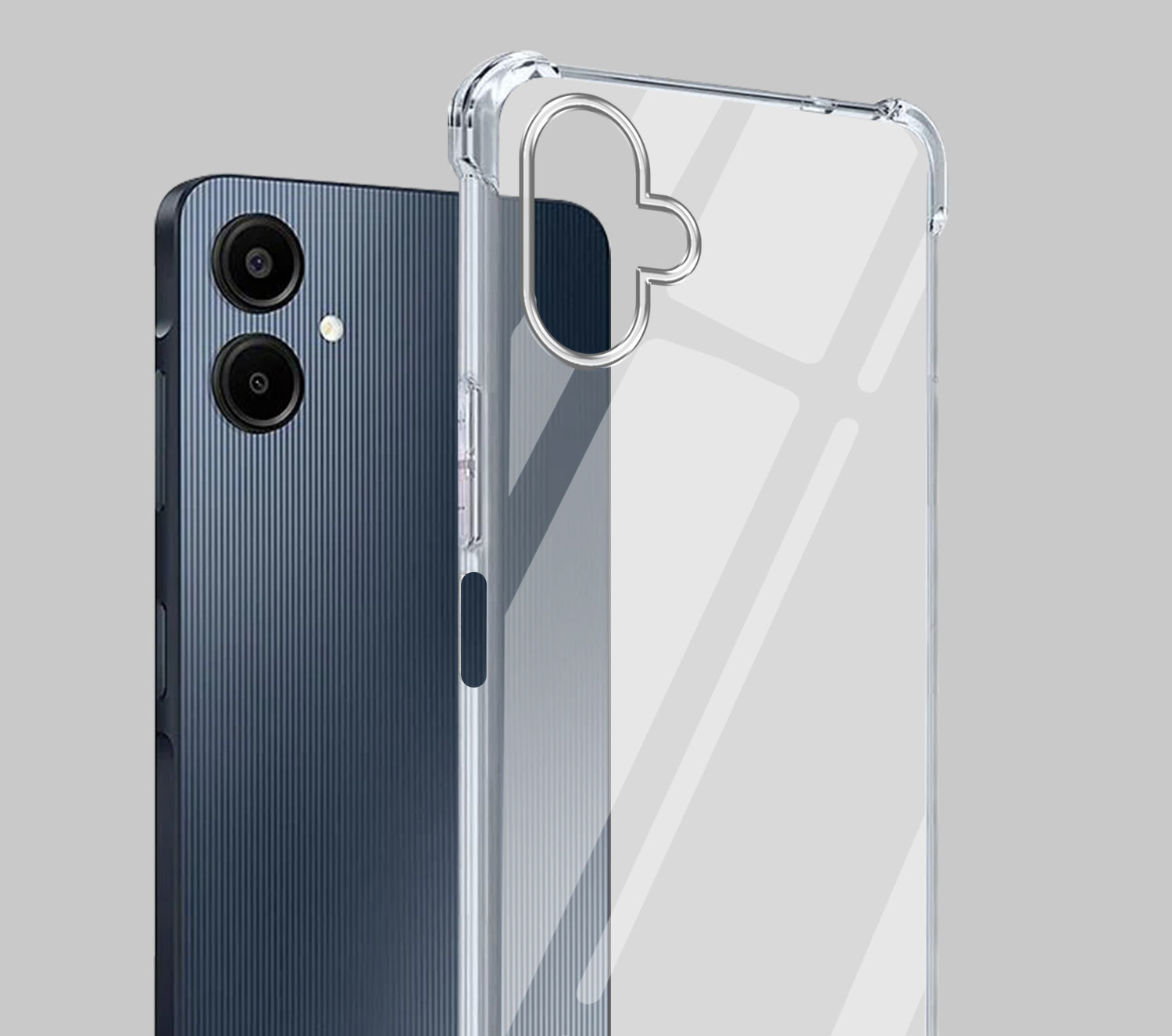 For Samsung Galaxy A06 Shockproof Crystal-Clear Back Cover ( Drop & Camera Protection | Hard Polycarbonate)