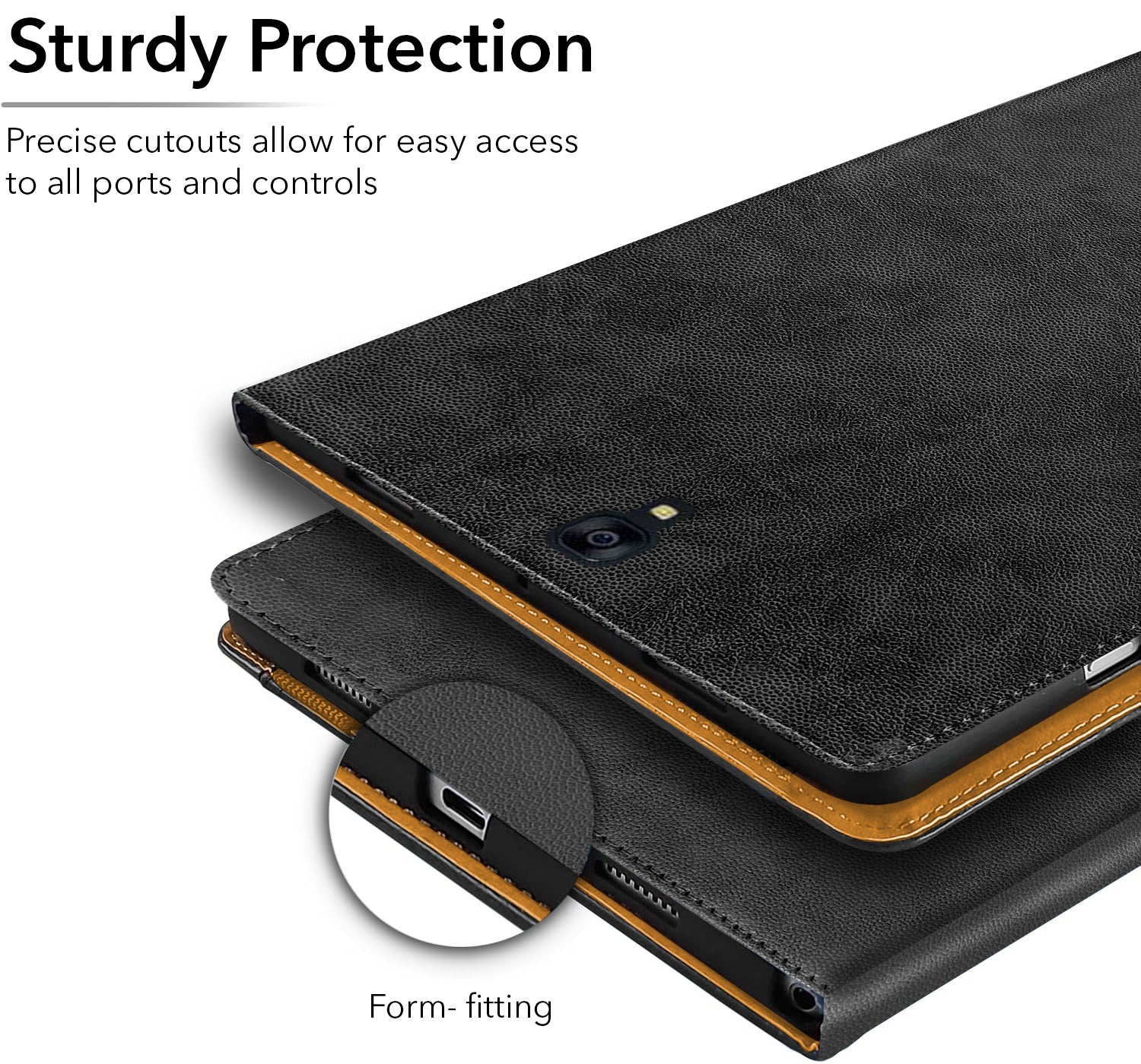 For Samsung Galaxy Tab S3 T825 9.7 Inch SM-T820/T825/T825Y  Flip Cover Folio Cover (PU Leather | Multi-Angle Smart Stand | Card Storage Slots | Silicone Back Pouch)