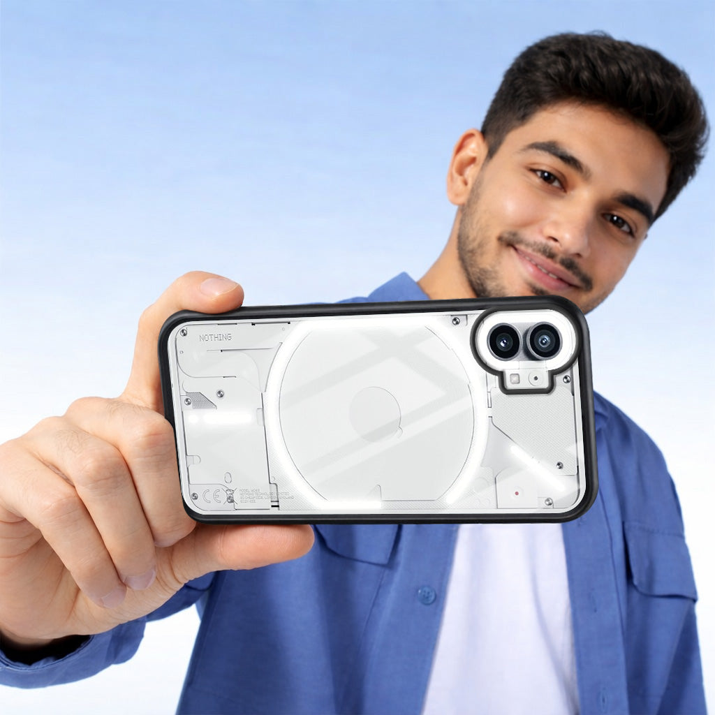 For Nothing Phone 1 (Combo with Back Cover and 9H Tempered Glass (Lifetime Anti-Yellow | Crystal Clear Shockproof | Oleophobic Coating Screen Glass)