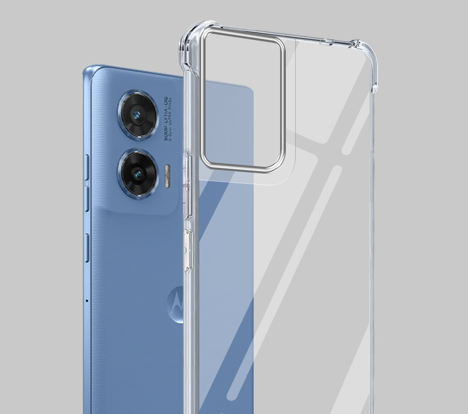 For Motorola Moto G96 Back Cover Shockproof Crystal-Clear (Drop & Camera Protection | Hard Polycarbonate)