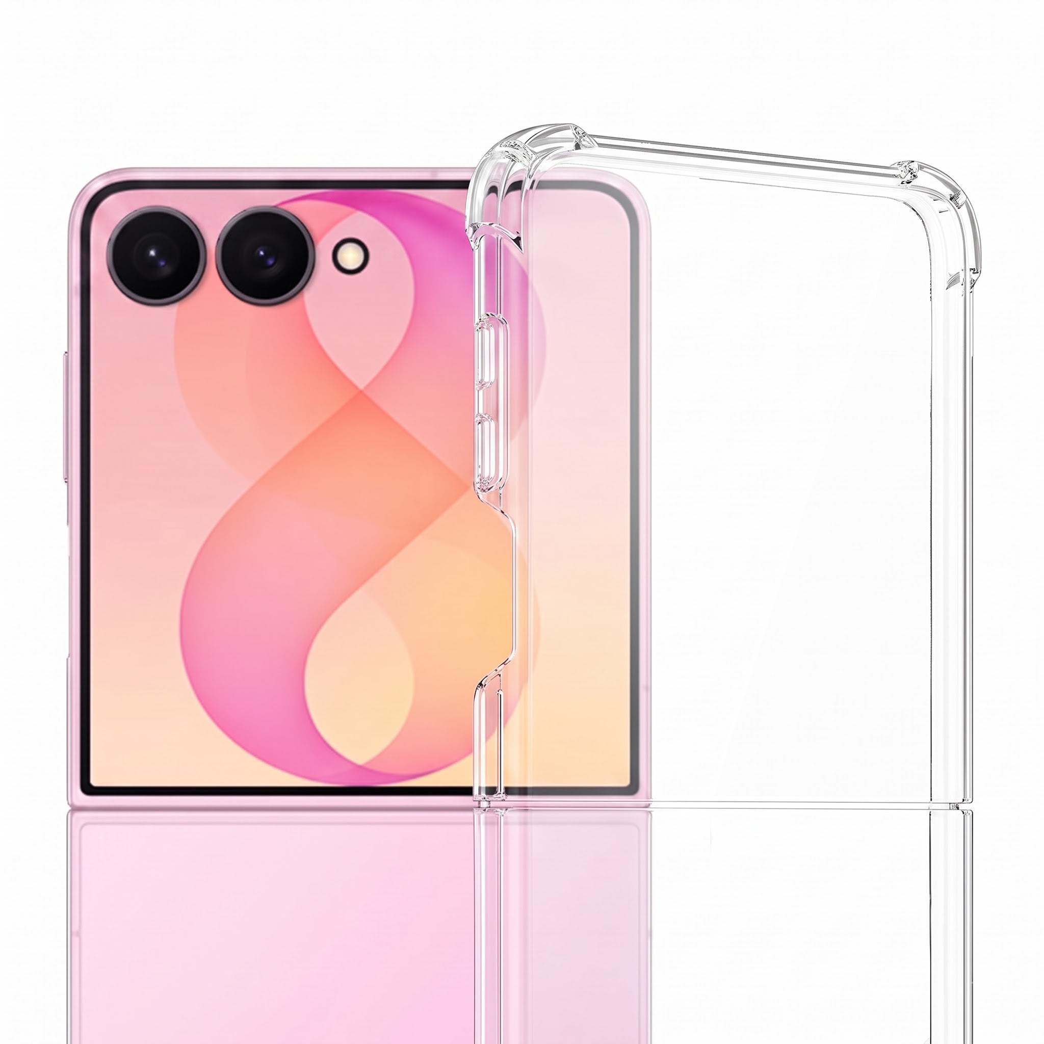 For Samsung Galaxy Z Flip 8 Back Cover (Shockproof Crystal Clear Case |  Drop & Camera Protection | Hard Polycarbonate)