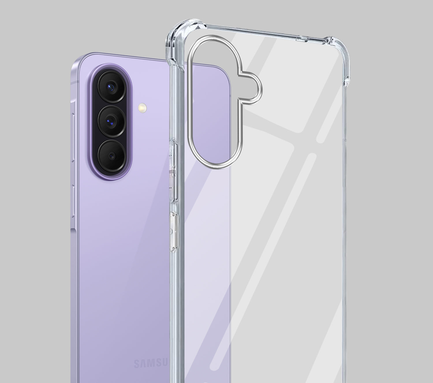 For Samsung Galaxy A57 5G Back Cover Shockproof Crystal-Clear (Drop & Camera Protection | Hard Polycarbonate)