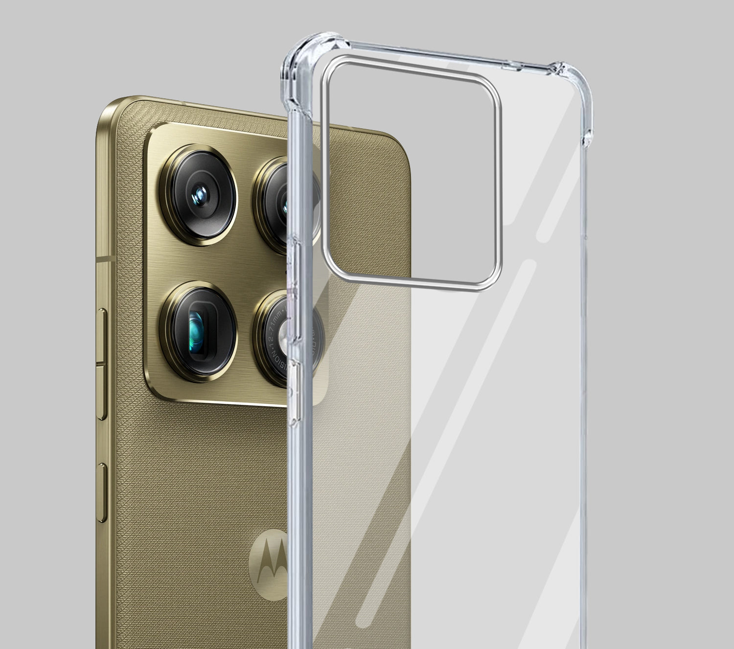 For Motorola Moto Signature 5G Back Cover Shockproof Crystal-Clear (Drop & Camera Protection | Hard Polycarbonate)