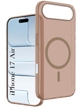 For Apple iPhone 17 Air Back Cover Case (Frosted Matte Feel | MagSafe Compatible Wireless Charging)