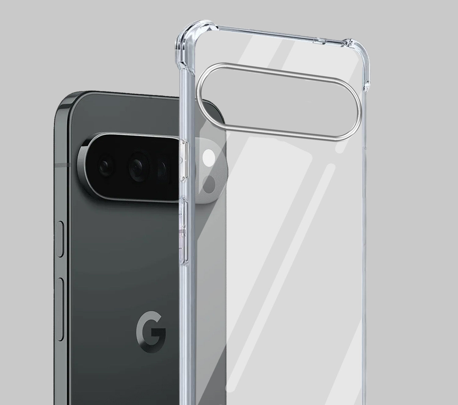 For Google Pixel 10 Pro XL Back Cover Shockproof Crystal-Clear (Drop & Camera Protection | Hard Polycarbonate)