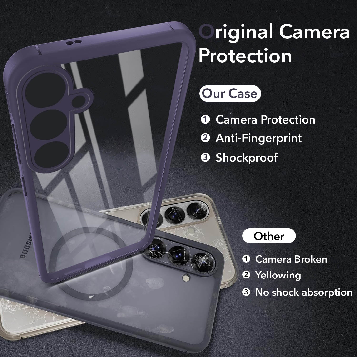 For Samsung Galaxy S23 FE 5G Back Cover Case (Lifetime Anti Yellow | Anti Scratch | Crystal Clear Shockproof)