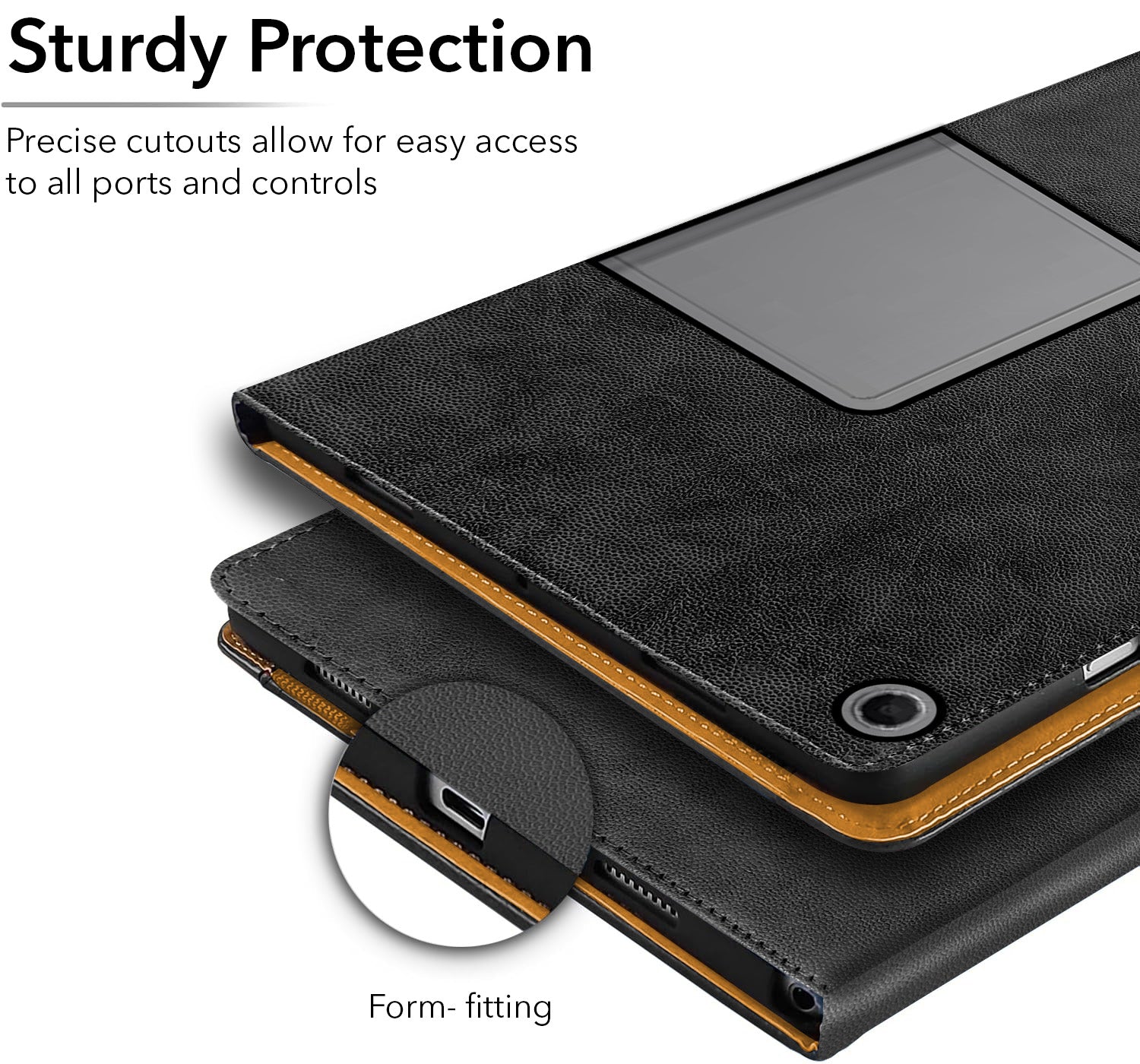 For Lenovo Tab Plus 11.5 Inch TB351FU Flip Cover Folio Cover (PU Leather | Multi-Angle Smart Stand | Card Storage Slots | Silicone Back Pouch)