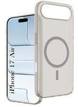 For Apple iPhone 17 Air Back Cover Case (Frosted Matte Feel | MagSafe Compatible Wireless Charging)