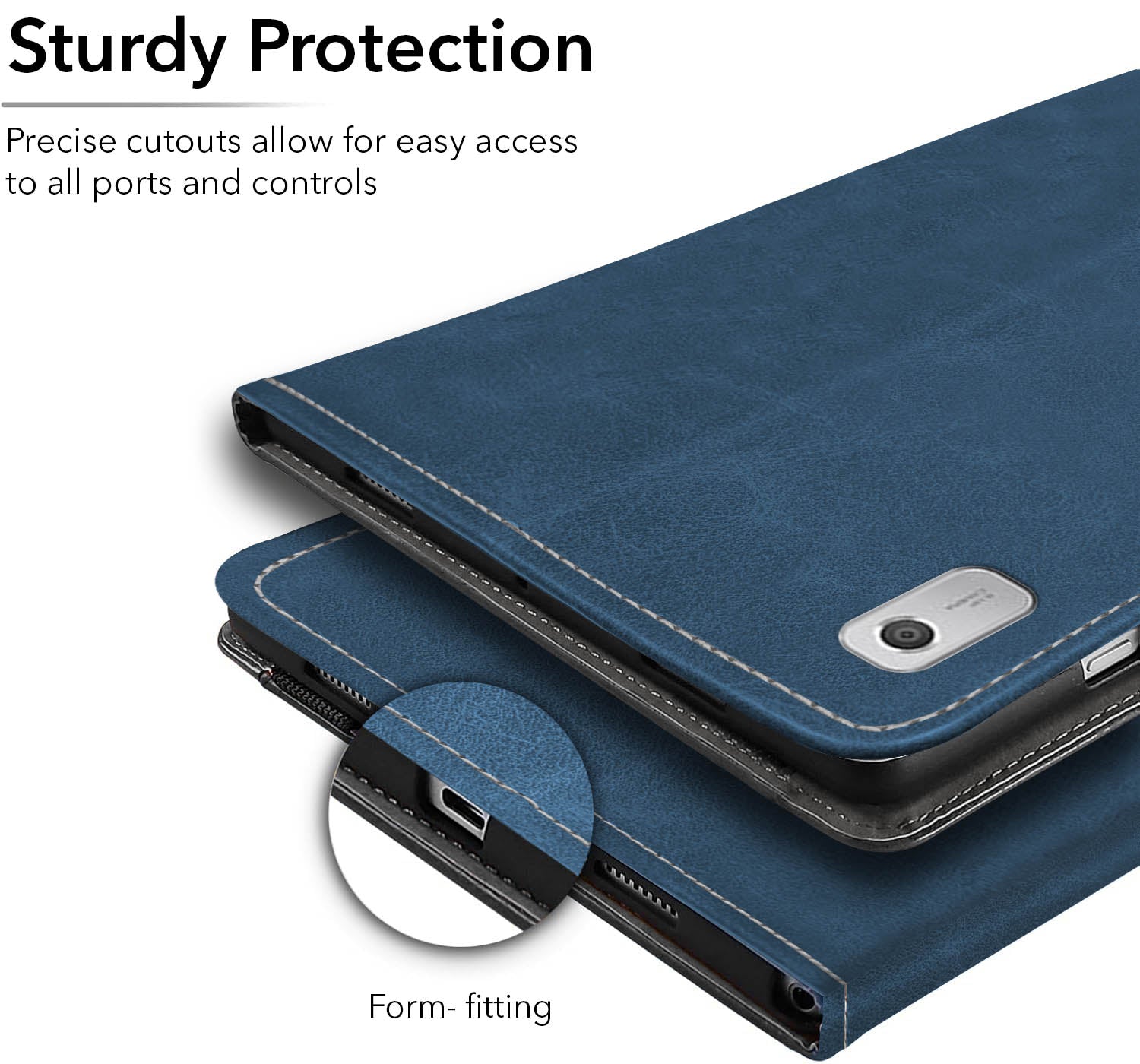 For Flip Cover Folio Case Lenovo Tab M9 (TB310FU) 9 Inch (PU Leather | Multi-Angle Smart Stand | Card Storage Slots | Silicone Back Pouch)