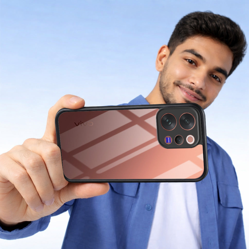 For Vivo V70 | Vivo V70 Elite 5G Combo with Back Cover and 9H Tempered Glass (Lifetime Anti-Yellow | Crystal Clear Shockproof | Oleophobic Coating Screen Glass)