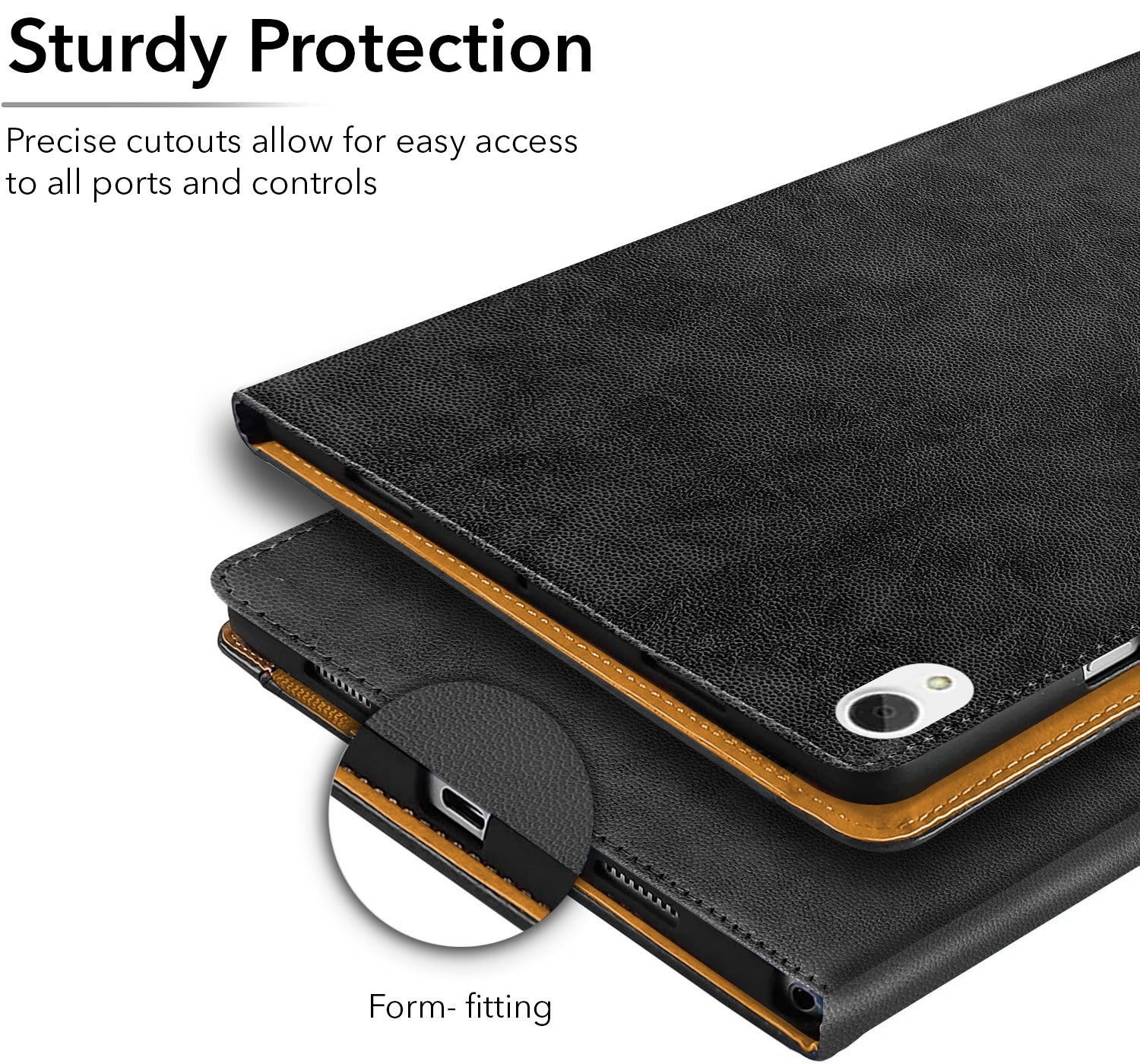 For Lenovo Tab P11 11.5 Inch TB-J606F Flip Cover Folio Cover (PU Matte Leather | Multi-Angle Smart Stand | Card Storage Slots | Silicone Back Pouch)