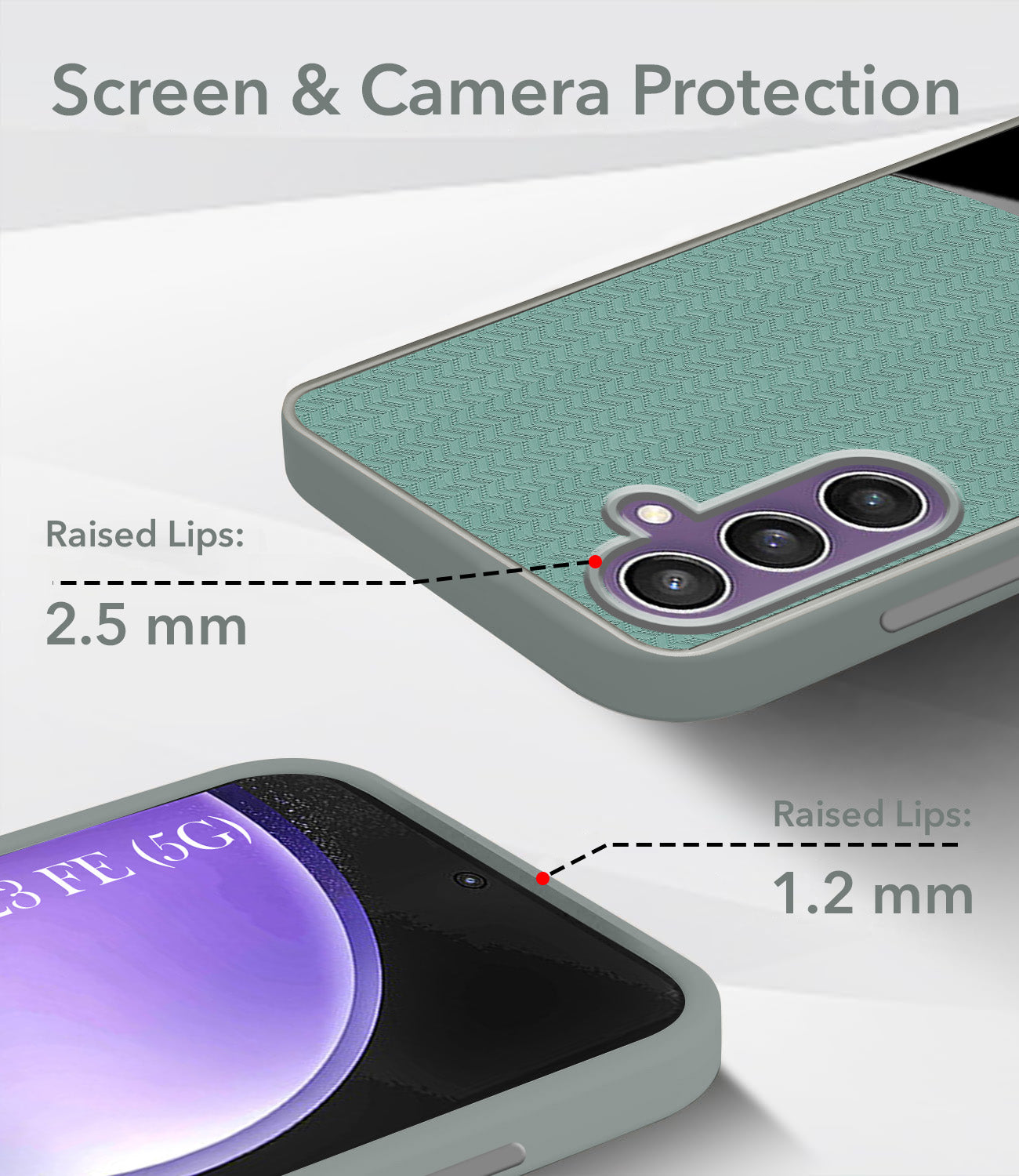 For Samsung Galaxy S23 FE 5G Back Cover Case (Elegant PU Leather Finish | Premium Minimalist Professional | Camera Protection Bump)