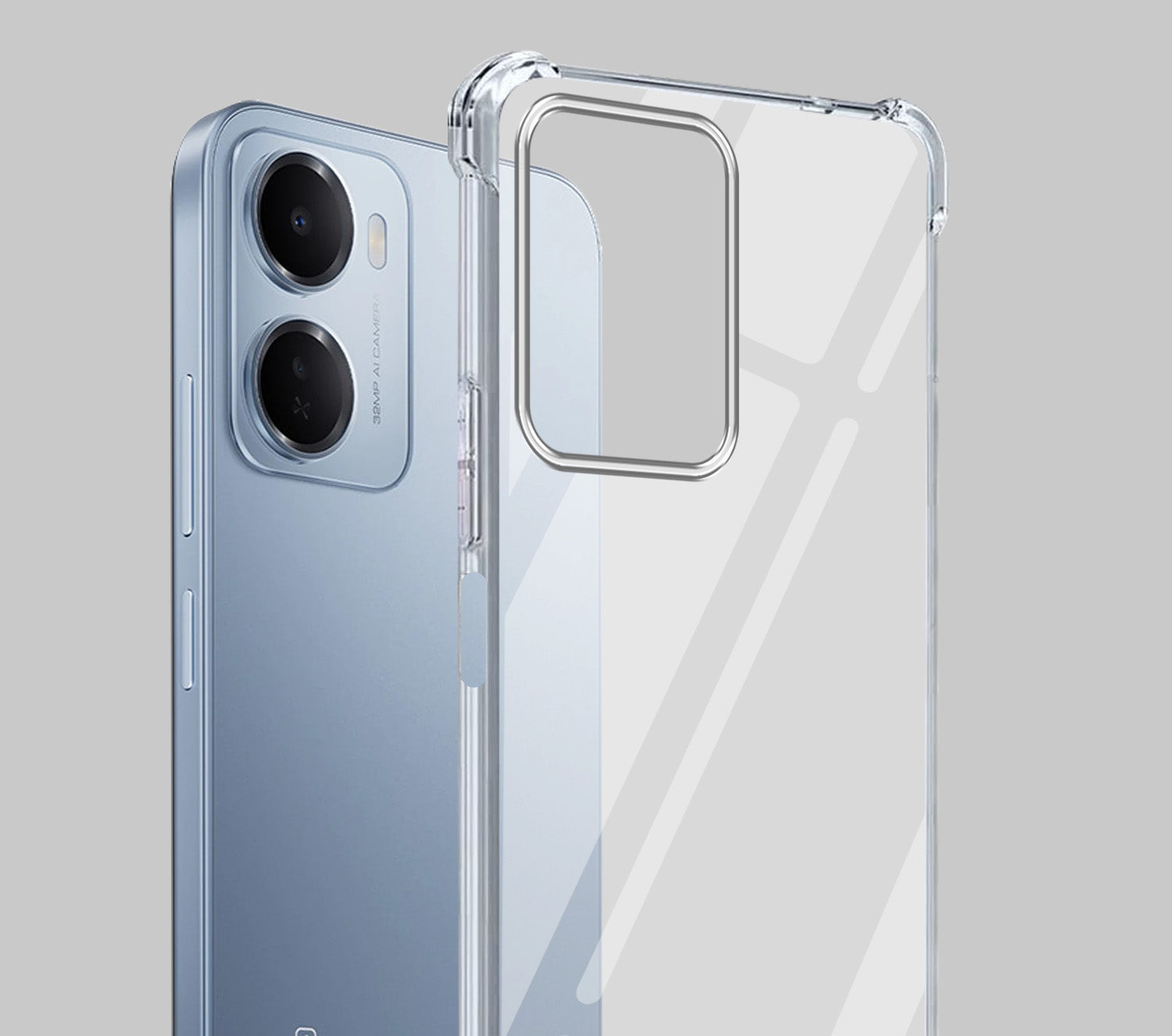 For Redmi 15A 5G Back Cover Shockproof Crystal-Clear (Drop & Camera Protection | Hard Polycarbonate)