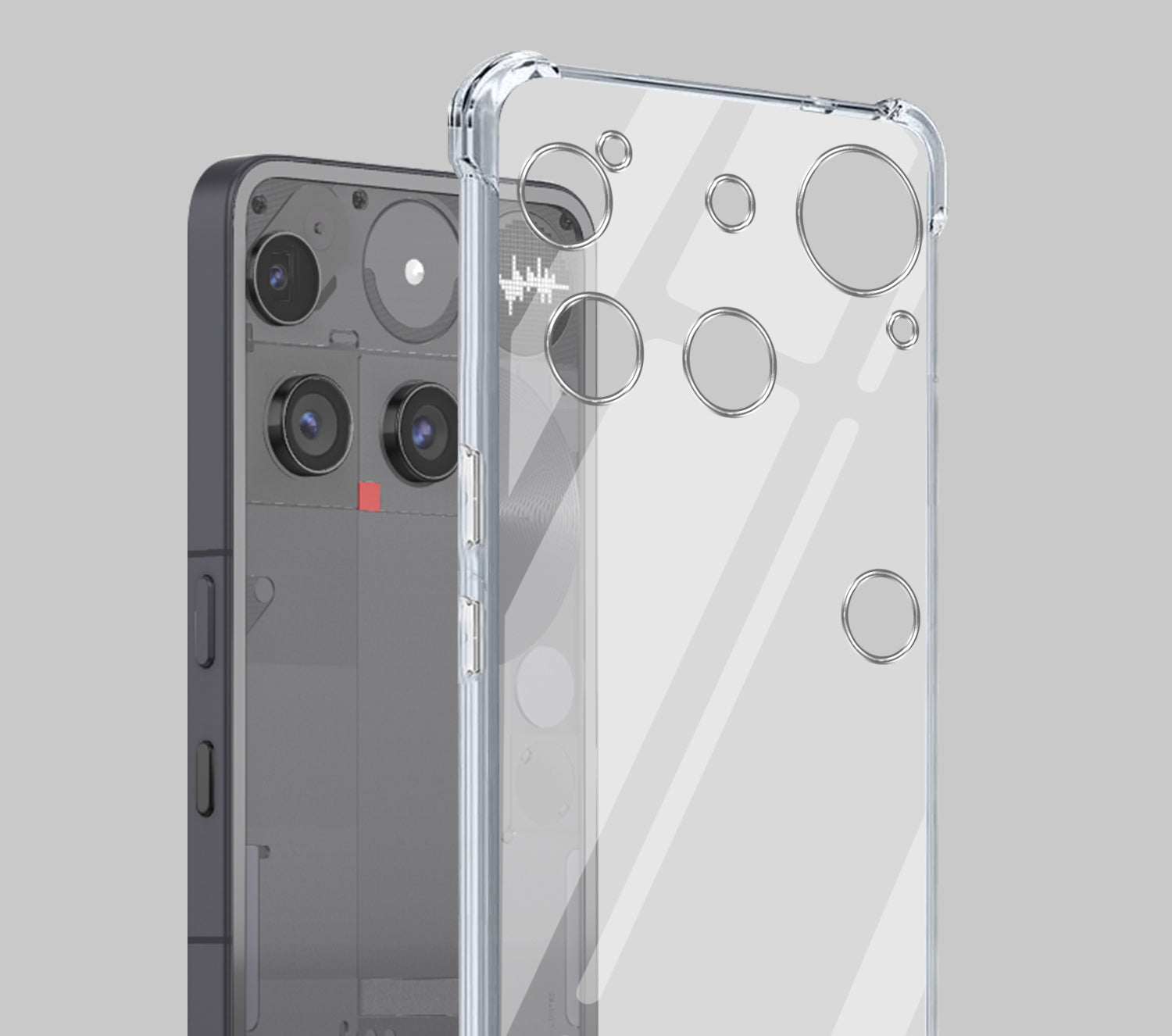 For Nothing Phone 3 Shockproof Crystal-Clear Back Cover ( Drop & Camera Protection | Hard Polycarbonate)