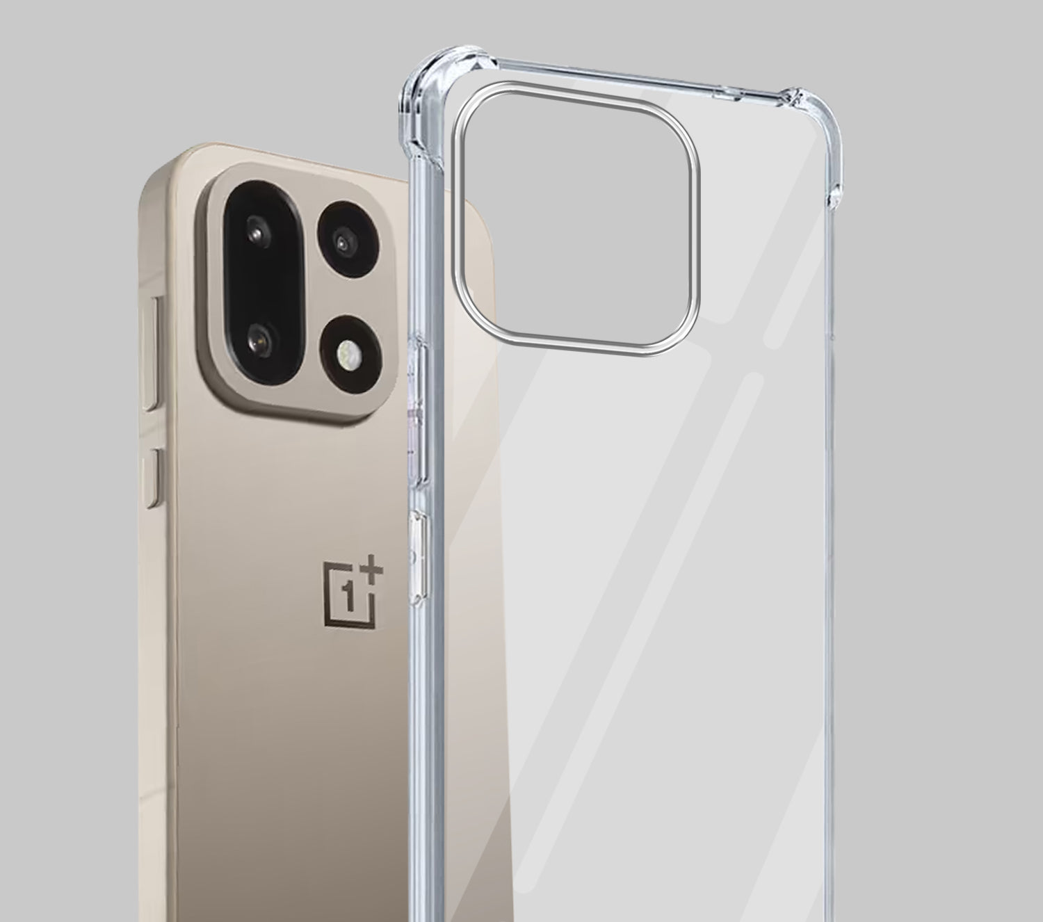 For OnePlus 15 5G  Back Cover Shockproof Crystal-Clear (Drop & Camera Protection | Hard Polycarbonate)