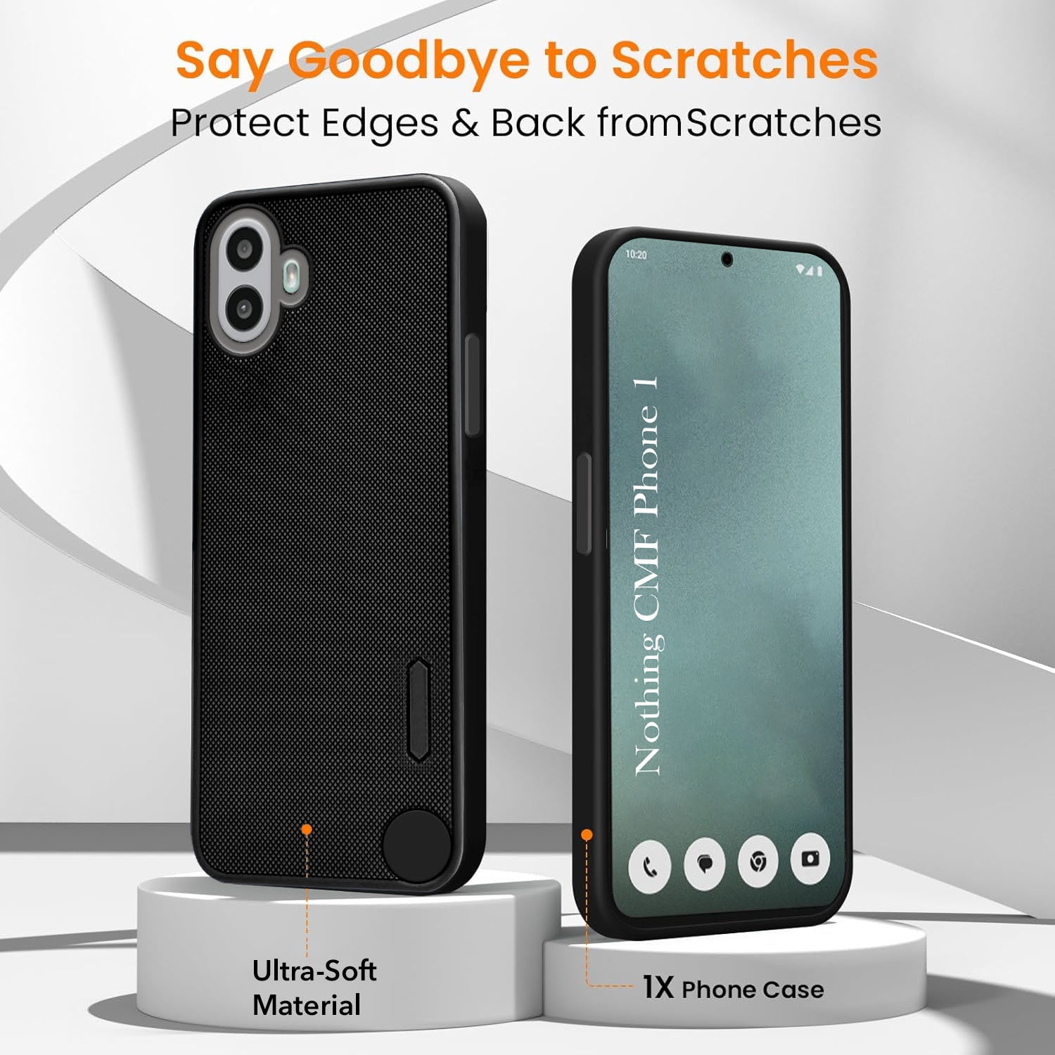 For Nothing CMF Phone 1 Combo (Textured Grip Design | Micro-Fiber Cloth Inside | Oleophobic Coating Screen Glass)