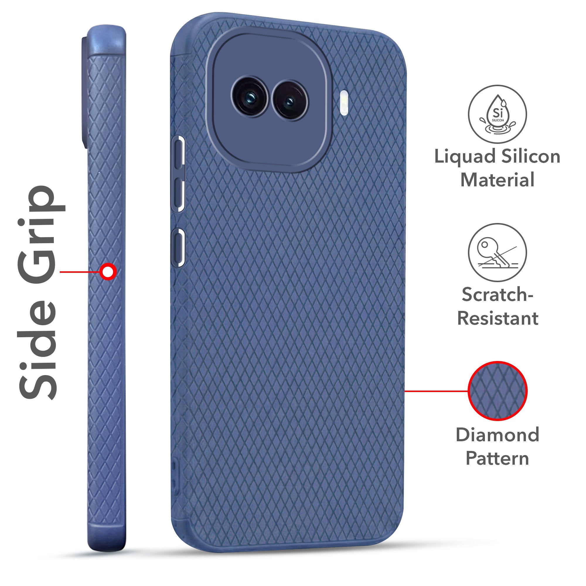 For Vivo iQOO 15R 5G Combo with Back Cover and 9H Tempered Glass (Liquid Silicone | Camera Protection | Oleophobic Coating Screen Glass)