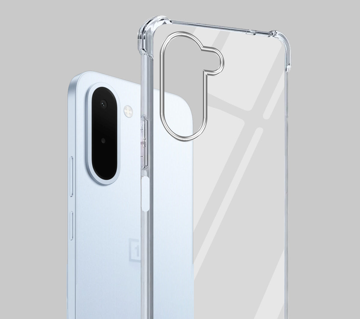 For OnePlus N6X Back Cover Shockproof Crystal-Clear (Drop & Camera Protection | Hard Polycarbonate)