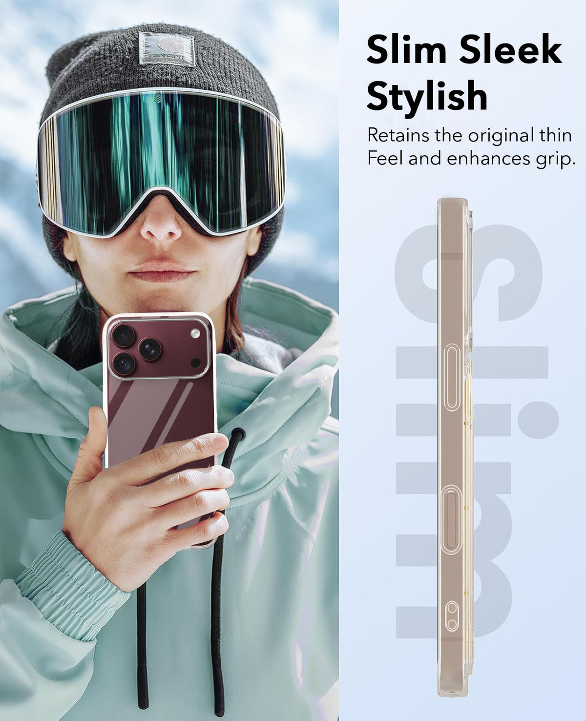 For Apple iPhone 18 Pro Max Combo with Back Cover and 9H Tempered Glass (Lifetime Anti-Yellow | Sleek Hard Crystal | Oleophobic Coating Screen Glass)