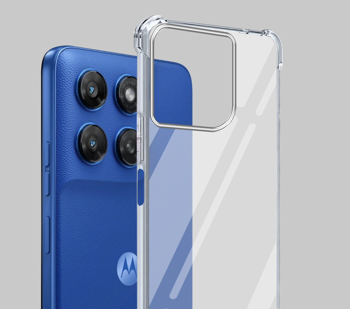 For Motorola Moto G77 Power Back Cover Shockproof Crystal-Clear (Drop & Camera Protection | Hard Polycarbonate)