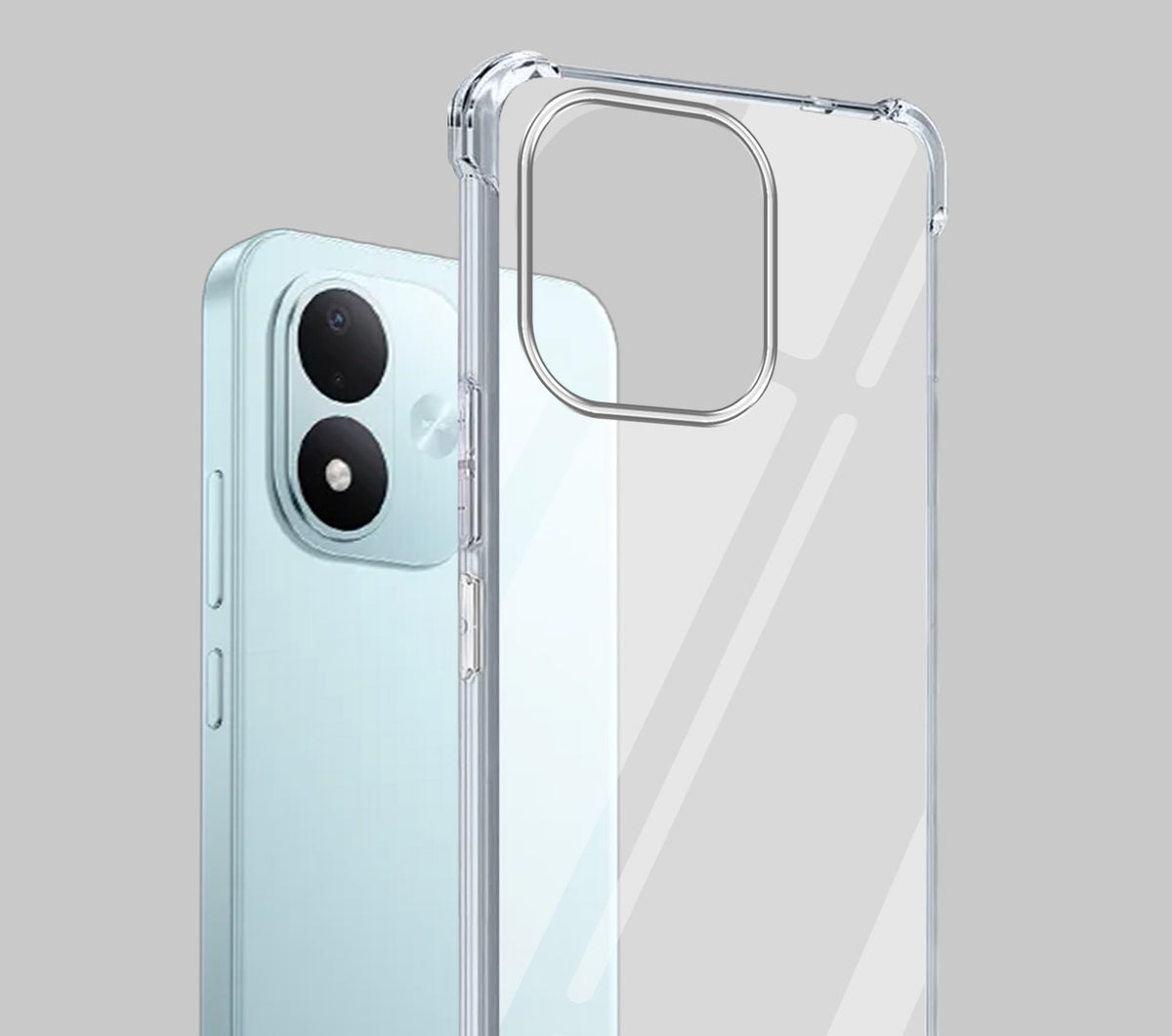 For Redmi Note 17 5G Back Cover Shockproof Crystal-Clear (Drop & Camera Protection | Hard Polycarbonate)