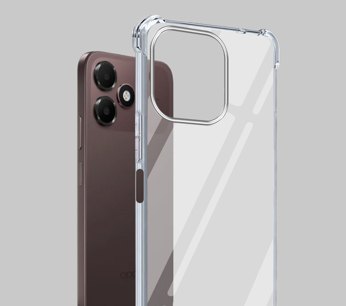 For Oppo A6c 4G Back Cover Shockproof Crystal-Clear (Drop & Camera Protection | Hard Polycarbonate)