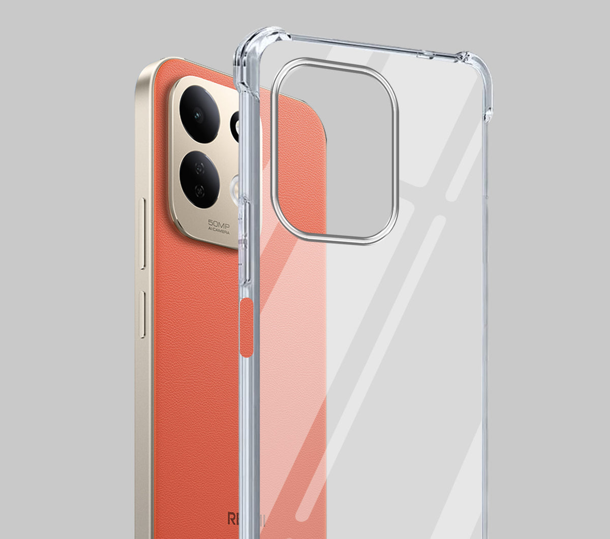 For Redmi 17 5G Back Cover Shockproof Crystal-Clear (Drop & Camera Protection | Hard Polycarbonate)