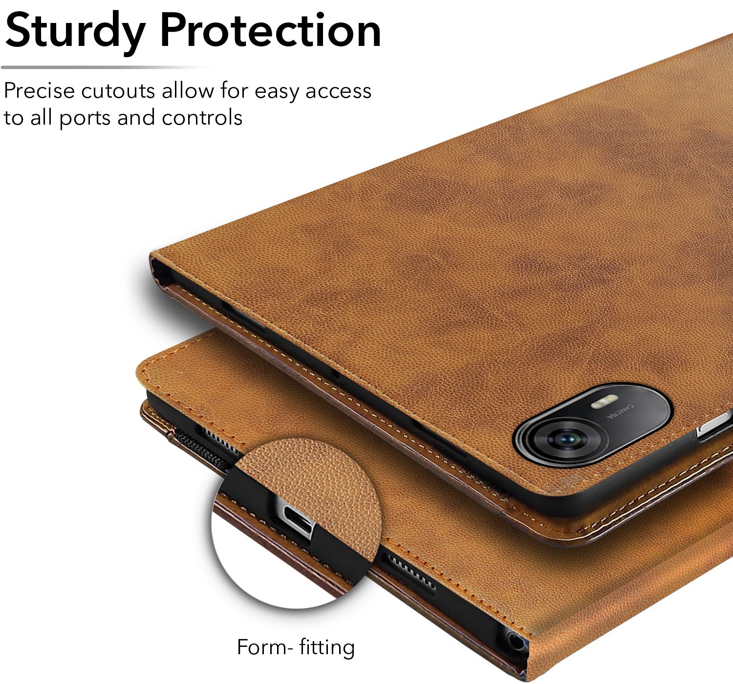 For Acer One T10-22L 10.36 Inch Flip Cover Folio Cover (PU Leather | Multi-Angle Smart Stand | Card Storage Slots | Silicone Back Pouch)