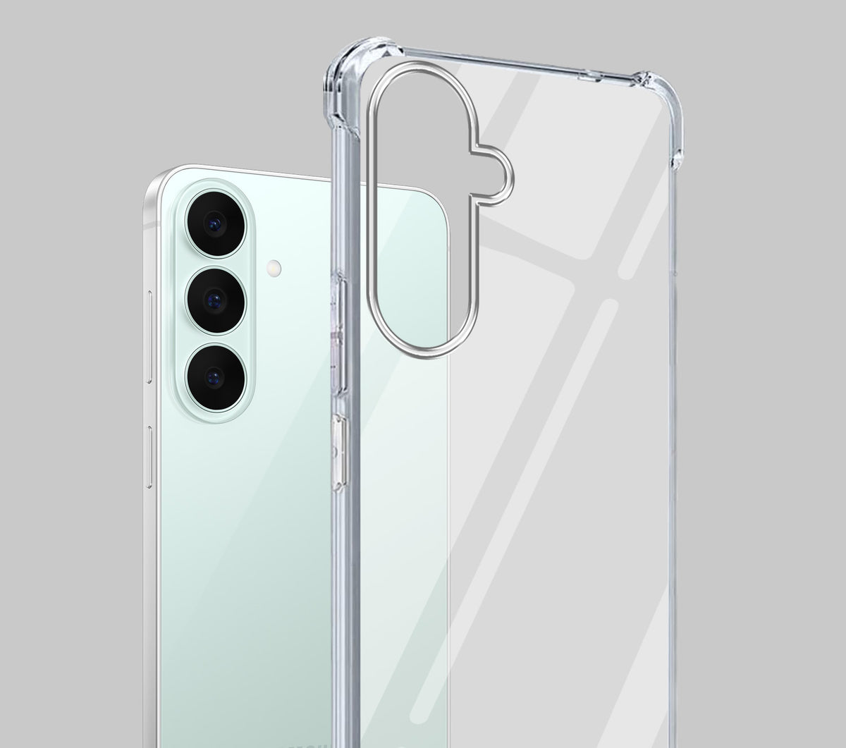 For Samsung Galaxy S26 FE Back Cover Shockproof Crystal-Clear (Drop & Camera Protection | Hard Polycarbonate)