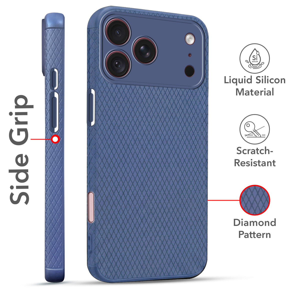 For Apple iPhone 18 Pro Max Combo with Back Cover and 9H Tempered Glass (Liquid Silicone | Camera Protection | Oleophobic Coating Screen Glass)