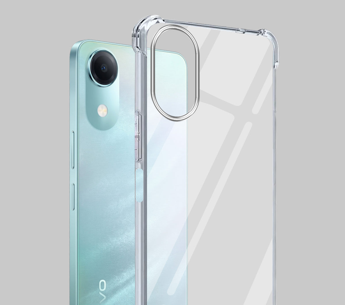 For Vivo T5e 4G Back Cover Shockproof Crystal-Clear (Drop & Camera Protection | Hard Polycarbonate)