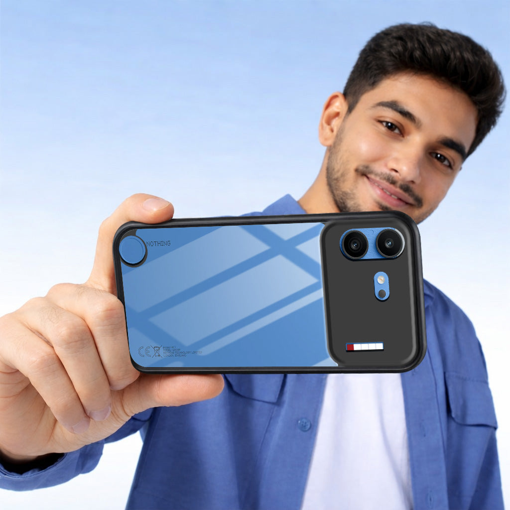 For Nothing Phone 4B 5G (Combo with Back Cover and 9H Tempered Glass (Lifetime Anti-Yellow | Crystal Clear Shockproof | Oleophobic Coating Screen Glass)