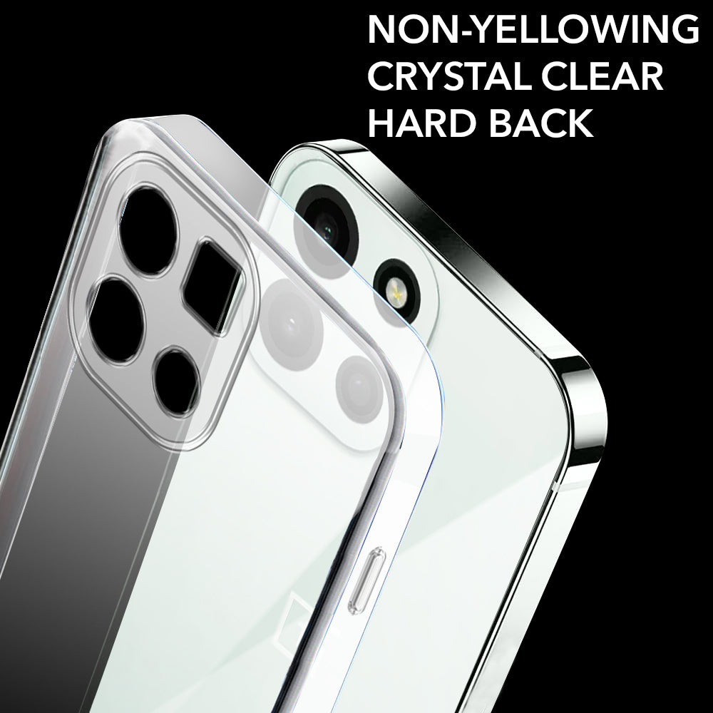 For Oneplus Nord 6 Back Cover Lifetime Anti-Yellow Clear (Sleek Hard Crystal | Shockproof and Camera Protection)