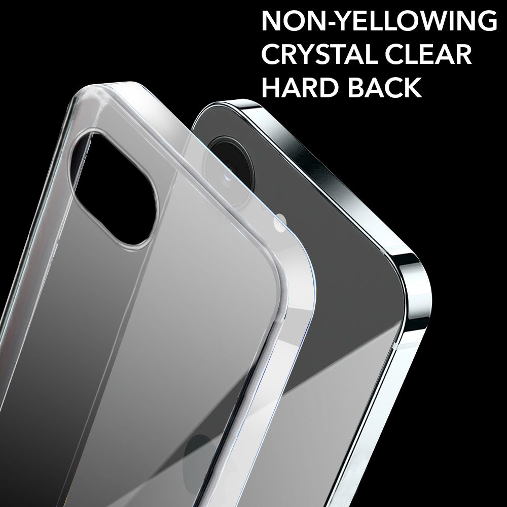 For Apple iPhone 16e | iPhone 17e Back Cover Case (Hard Anti Yellow Clear Case | Sleek Hard Crystal Clear | Drop & Camera Protection | Shockproof Polycarbonate)