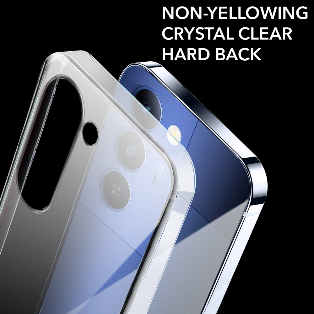 For Realme P4 Lite 5G | Narzo 100 Lite 5G Back Cover Case Lifetime Anti-Yellow Clear (Sleek Hard Crystal | Shockproof and Camera Protection)