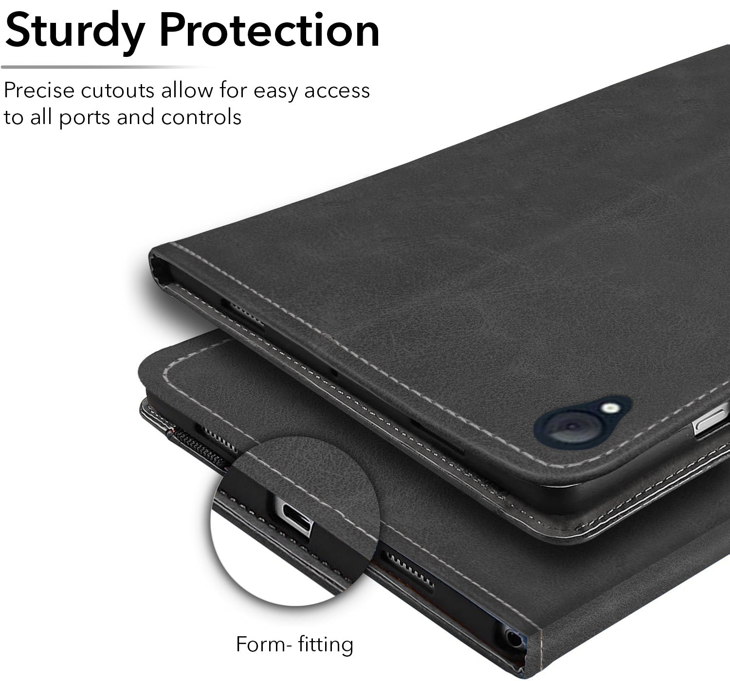 For Flip Cover Folio Case  Lenovo Tab K10 10 Inch TB-X6C6F / X6C6X  (PU Leather | Multi-Angle Smart Stand | Card Storage Slots | Silicone Back Pouch)