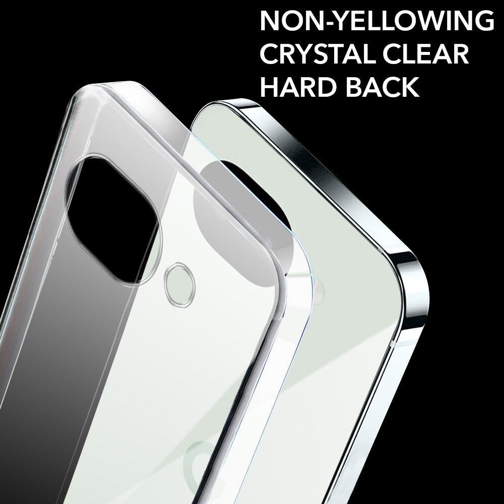 For Google Pixel 10a Back Cover Case Lifetime Anti-Yellow Clear (Sleek Hard Crystal | Shockproof and Camera Protection)