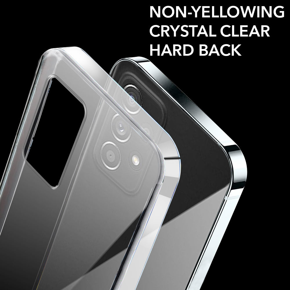 For Samsung Galaxy A52 | A52 5G | A52s 5G Back Cover Case Lifetime Anti-Yellow Clear (Sleek Hard Crystal | Shockproof and Camera Protection)