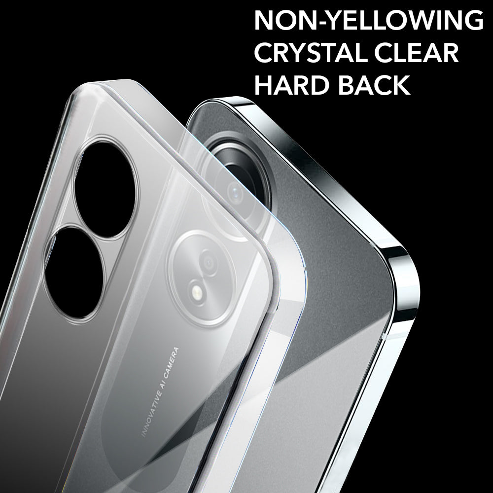 For Oppo A78 5G Back Cover Case (Hard Anti Yellow Clear Case | Drop & Camera Protection | Shockproof Polycarbonate)