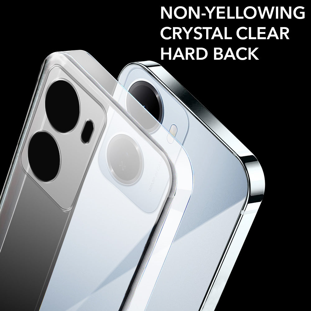 For Redmi 15A 5G Back Cover Lifetime Anti-Yellow Clear (Sleek Hard Crystal | Shockproof and Camera Protection)
