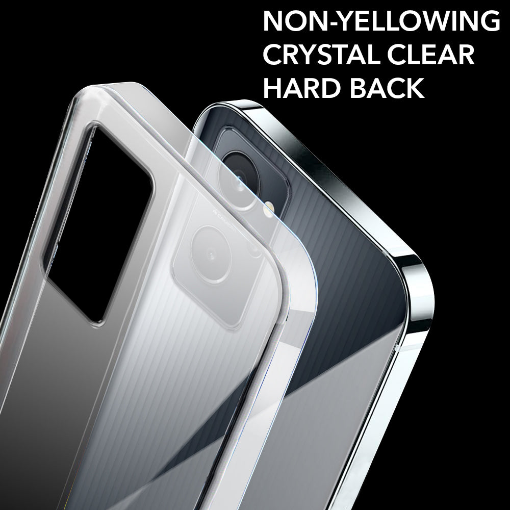 For Realme 9i Back Cover Case (Hard Anti Yellow Clear Case | Sleek Hard Crystal Clear | Drop & Camera Protection | Shockproof Polycarbonate)